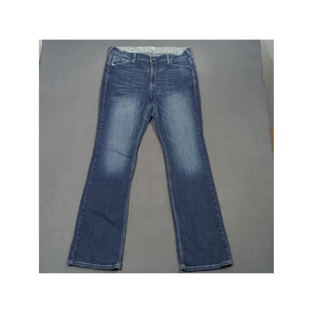 Ariat Jeans Women's 34XL Blue R.E.A.L. High Rise Saylor Boot Cut Western Cowgirl